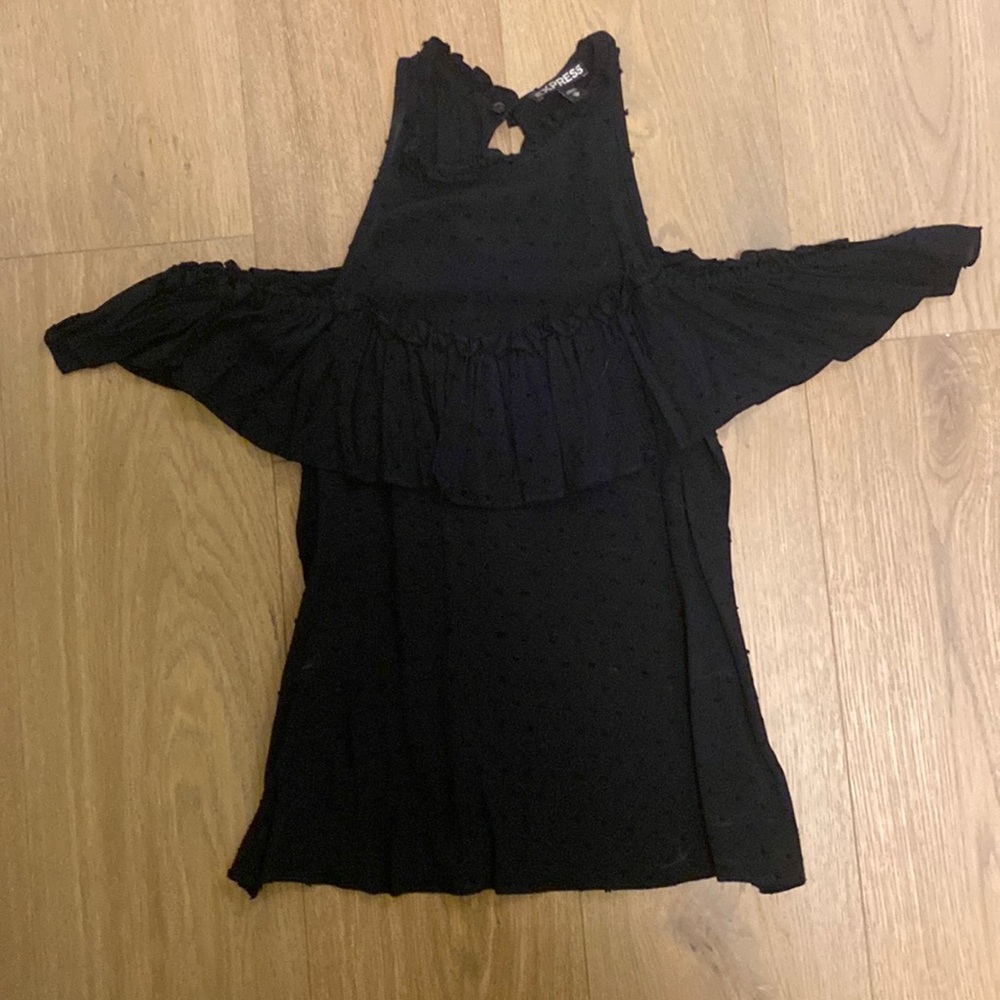 Express off the shoulder ruffled top